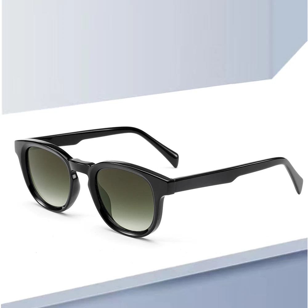 Vintage Small Frame Full Rim ACETATE Square Sunglasses Unisex Lightweight Comfortable Trending Luxury Designer TAC Lenses UV400