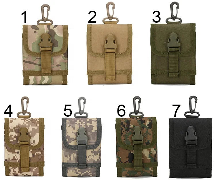 AYPPRO 5.5inch Tactical Mobile Pouch Case Utility Molle Waist Belt with Zipper Closure Cell Phone Pouch Bag