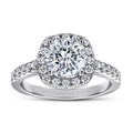 OAHLAN Fine Jewelry Customized Solitaire Round Cut Cubic Zircon 925 Sterling Silver Engagement Ring for Women Wedding Bands