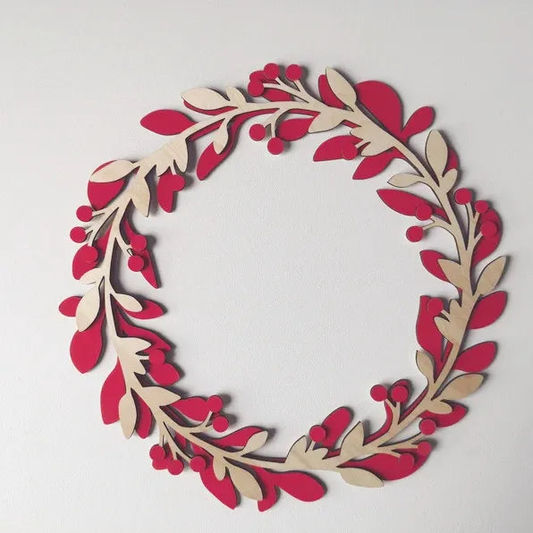 2024 Custom Large Christmas Wreath 29cm 40cm Front Door Floral Wreath Signs Christmas for Holiday Decoration