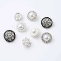 JFFB042 Manufacturers Supply Metal Diamond-encrusted Buttons for Lady's Coat Decoration Hand Sewn Buttons for Clothes Shirt