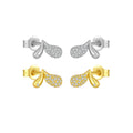 FUAMAY 925 Sterling Silver Heart Charm and Earrings Heart Hypoallergenic Earrings Studs 18K Gold Plated