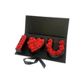 New Arrival Elegant Surprise Gift-Dry Window I Love You Flower Box Girls White Kraft Paper UV Coating Glossy Lamination Watch