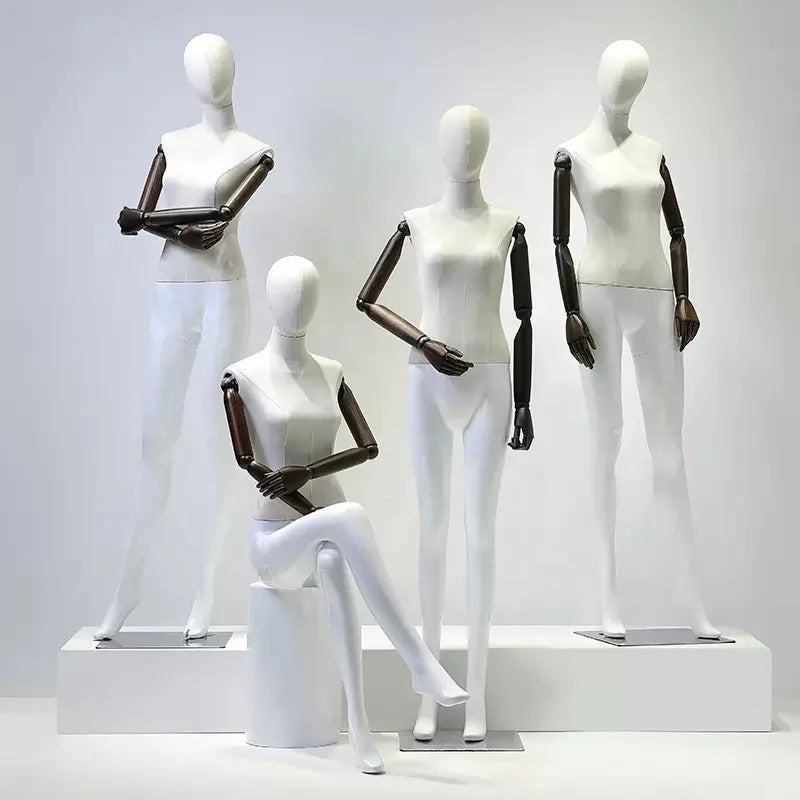 High-grade Female Body Mannequin Display Rack with Modern Customized Design Environmentally Friendly for Clothing Stores