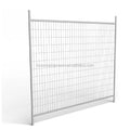 Portable 8x8 Galvanized Steel Temporary Fence Panels Anti-Climb Eco-Friendly Waterproof Powder Coated Customizable Gate