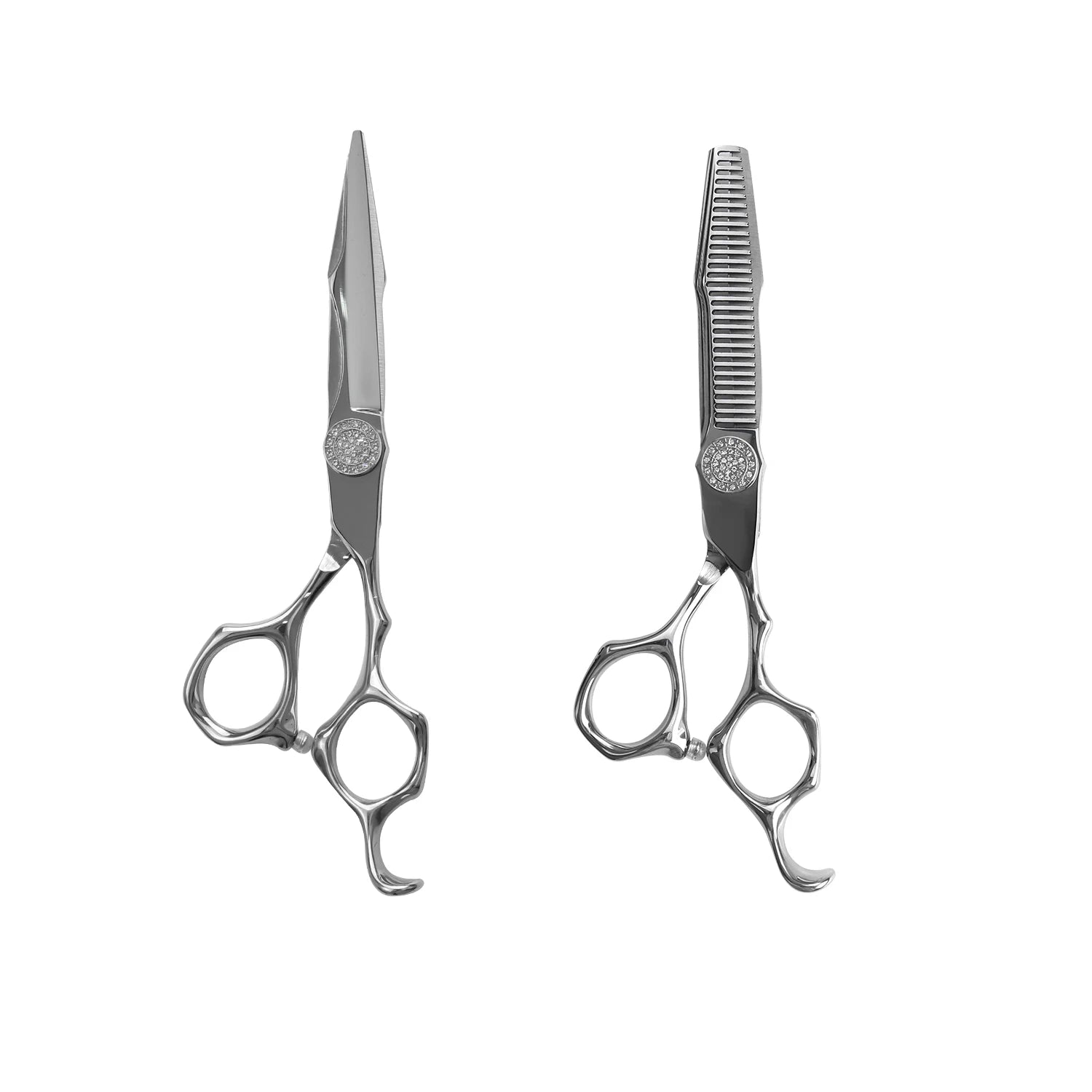 Professional 6 Inch Hairdressing Hair Styling Scissors Hair Cutting Barber Thinning Scissors Set with 440c Steel for Salon