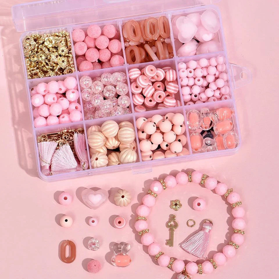DIY Accessories Loose Acrylic Beads Wholesale Imitation Pearl Flower Shape Acrylic Beads Kit