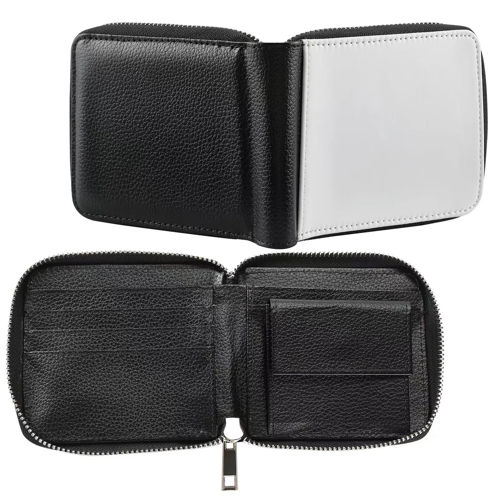 Sublimation Wallet Blank DIY Bank Card Clip Two Interlayer Multi-functional Zipper Wallet DIY Process Wallets Para Damas