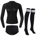 Full Body Female Wetsuit Scuba Diving Shorty Swimwear 2MM Neoprene Freediving Wetsuit with Long Socks