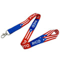 Puerto Rico Flag Lanyard Puerto Rican Badge Holder Support Puerto Rico Keychain