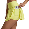 SHINBENE Super Cloud Pleated Tennis Skirt High Waist Workout Skorts Badminton Skirts With Pockets for Women