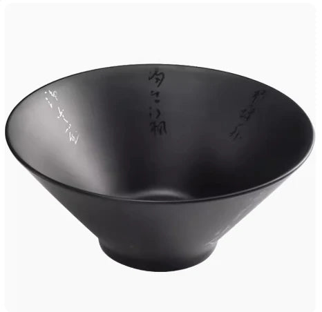 Restaurant Quality Melamine Ramen Pho Bowl Set with Spoons Chopsticks and Stand Japanese Udon Soba Soup Dinnerware
