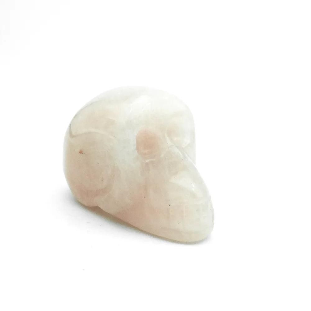 DIY Wholesale Natural Agate Magic Reiki Carved Crystal Rose Quartz Skulls Alien for Home Decoration Crystal Jewelry