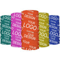 Custom Any Logo Printed Headband Free Design Unisex Washable Rave Bandana Neck Gaiter Tube Headwear for Women Men Face Scarf