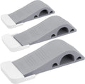 Door Stop Wedge  for Bottom of Door Rubber Security Wedge Stackable Heavy Duty Door Stoppers With Holder for Home Office Class