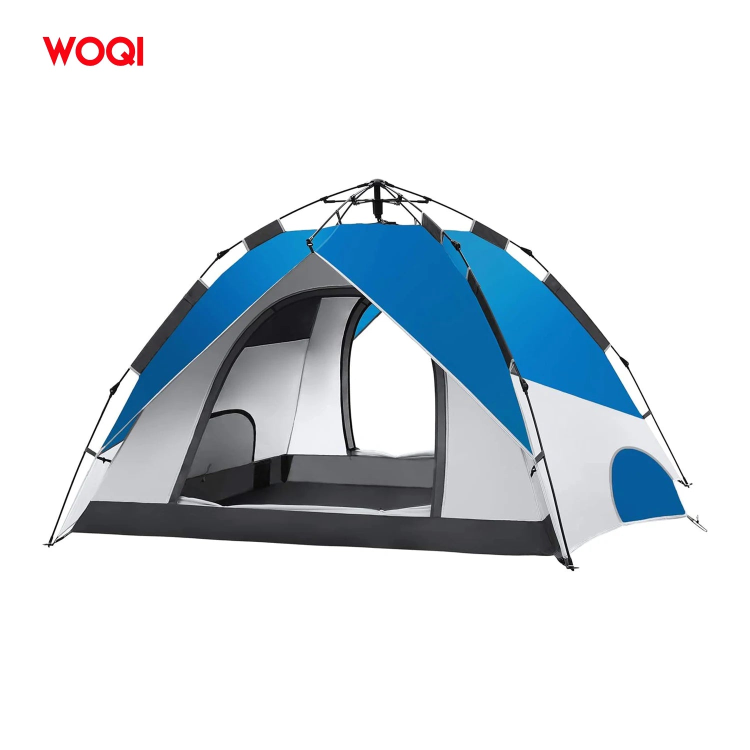 WOQI Wholesale Waterproof Windproof Family Camping Tent 4 Person Tent for Camping Hiking Glamping