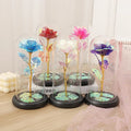 2023 Creative Artificial Eternal Rose LED Light Valentines Day Gift  Glass Dome Decorative Flower for Girlfriend