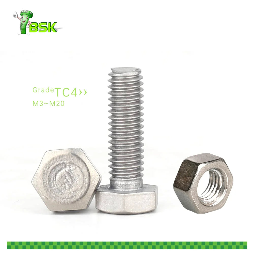 Titanium Bolt and Nut M6 Titanium Bolts