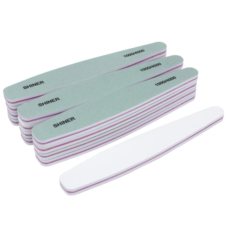 Wholesale Nail File Emery Grit Black White Zebra File Great Resistance to Abrasion Excellent 100/180 Nail File