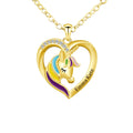Unicorn Girl Jewelry Gift for Friends and Sisters Adjustable unicorn Necklace Custom Name rainbow unicorn Necklace