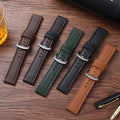 Low Moq High Quality Luxury Italian Leather Watch Strap Cozy Watch Band With Metal Buckle