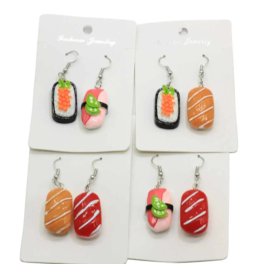 New Design Resin Japan Style  Earrings Food Earrings Jewelry Making Factory Supply