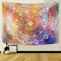 Wall Hanging  Tapestry Indian Style Elephant Throw Yoga Mat for Home Bedroom Decor Mandala Polyester Square Tapestry