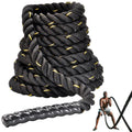 Heavy-Duty 1.5 Inch 2 Inch Diameter Battle Ropes with Non-Slip Textured 30/40/50 FT Length for Gym Workout Power Training