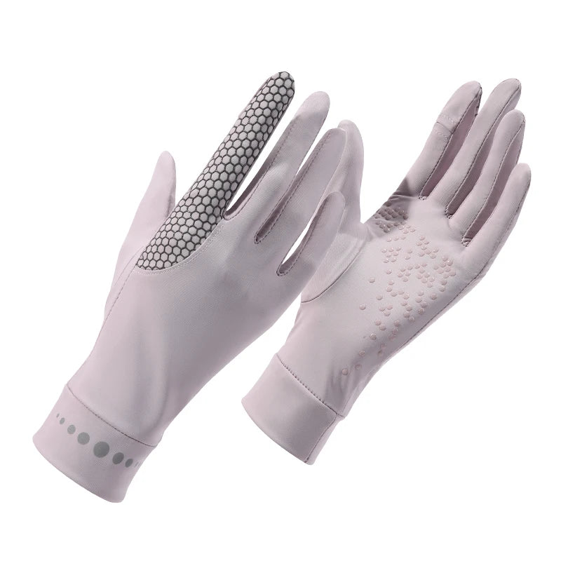 Cheap Reflective Strip Thin Outdoor Bike Uv protection Women Summer Car Driving Gloves