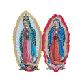 2pcs Set Virgin Mary Embroidery Iron on Patches for Jacket T-shirt Custom Logo Sewing Hats Embroidery Patches