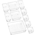10-piece Set Desktop Organizer Pen Holder Underwear Cosmetic Storage Box Organizer