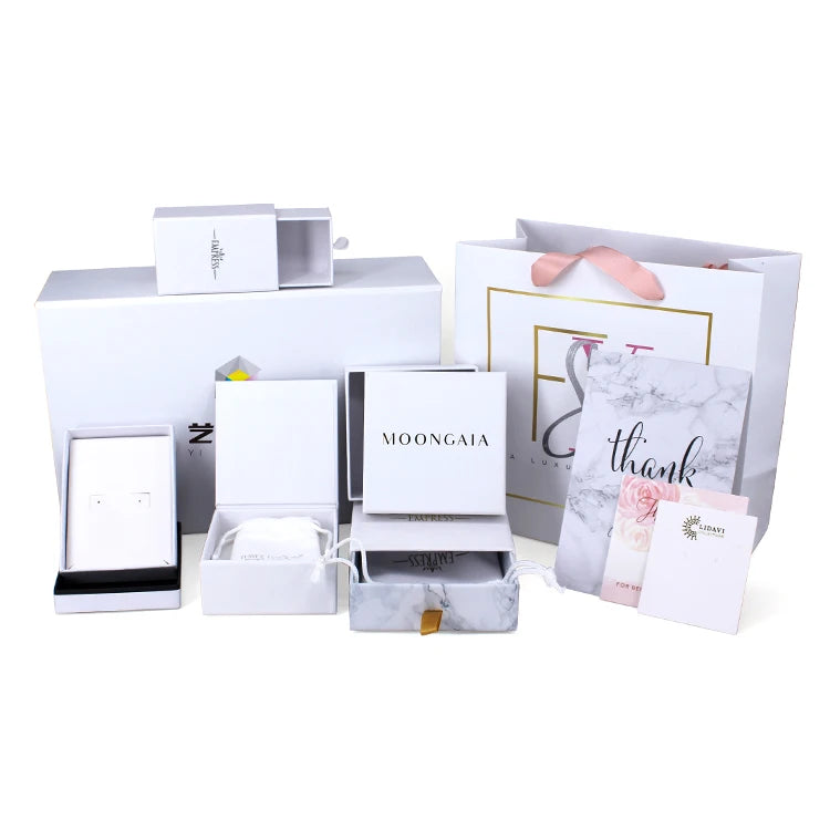 Hot Selling Wholesale Handmade Gift New Design Custom Logo Paper Cardboard Jewelry Packaging Box MegaBDM