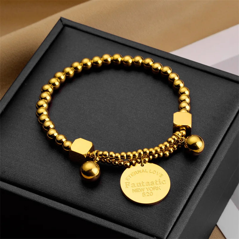 2022 European and American Fashion Trend Titanium Steel Bracelets New Style Fashion Accessories