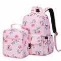 2025 Children School Bags Girls Cute School Bags Floral  Kids Backpack  Waterproof Students School Backpack Set