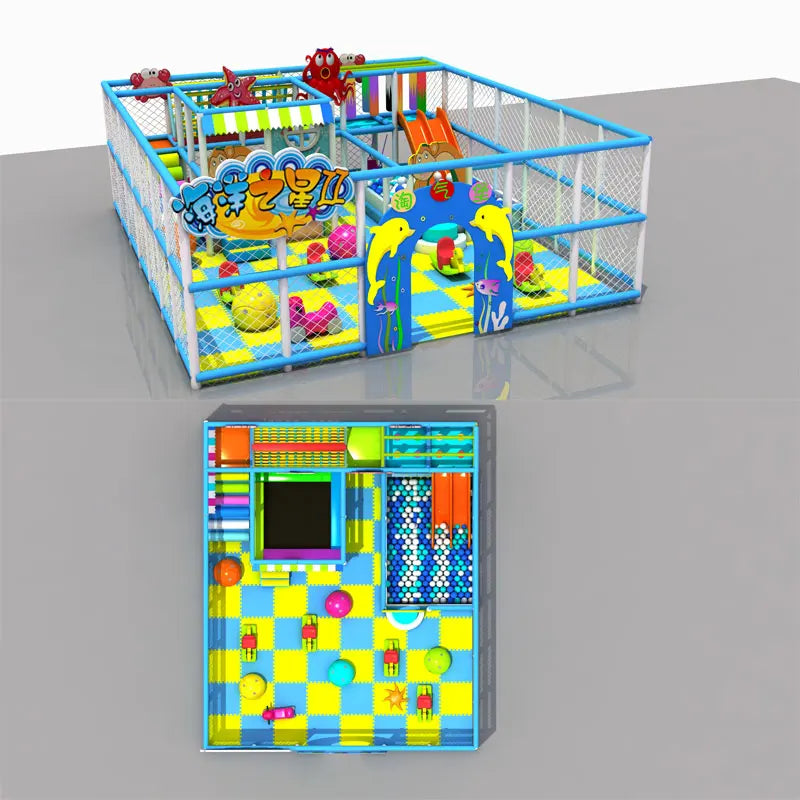 Happy Zone Kids & Adults Indoor Candy Theme Playground Equipment with CE Certification 50 Capacity