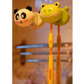 Mixed Model Accept Custom Wall Hanging Wall-mounted Funny Round Cute Suction Cap Animal Covered Plastic Sucker Toothbrush Holder