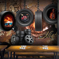 Custom Retro 3D Mural Wallpaper for Billiard Room Floral Pattern Fashionable Background Wall Waterproof Anti-Static Features