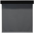 Black Manual Fascia Roller Blind Blackout Fabric Roller Shades with Aluminum Cover Cassette Chain Wand Control for Shades Use