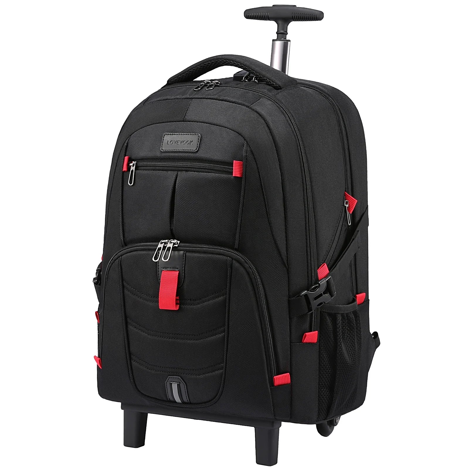 LOVEVOOK Large Wheeled Backpacks Business Carry on Luggage With 2 Wheels 17 Inch Roller Travel Laptop Backpack for Women Men