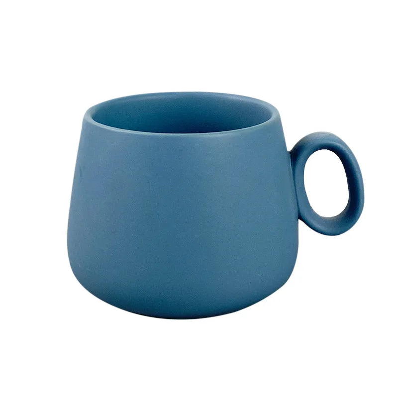 Custom Macarons Matte Ceramic Coffee Mug Porcelain Ceramic Cups for Coffee and Milk-for Your Morning Routine