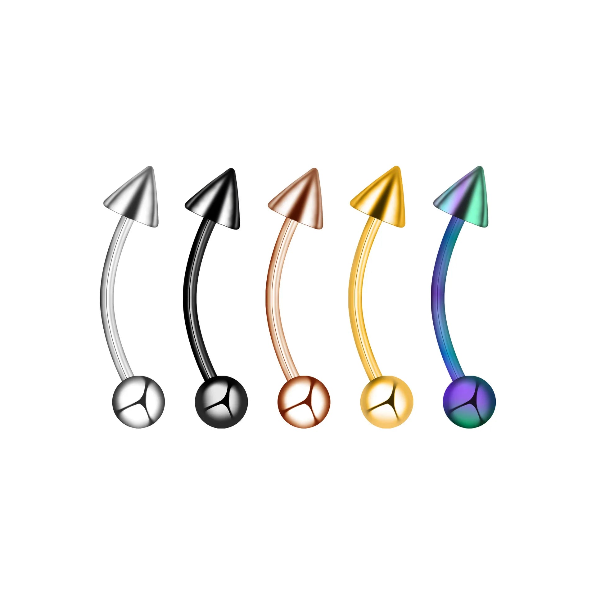 316L Stainless Steel Hip Hop Piercing Jewelry Ball Barbell Goth Punk Lip Ear Tongue Navel Nail Nose Septum Ring Puncture Jewelry
