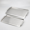 New BBQ Grill Basket Stainless Steel BBQ Grilling Pan Barbecue Plancha for Vegetables Meat Fish Shrimp Outdoor Grill
