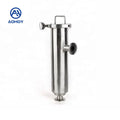 Aohoy 304 316L Sanitary Stainless Steel Clamp Connection Way Angle Type Food Filter