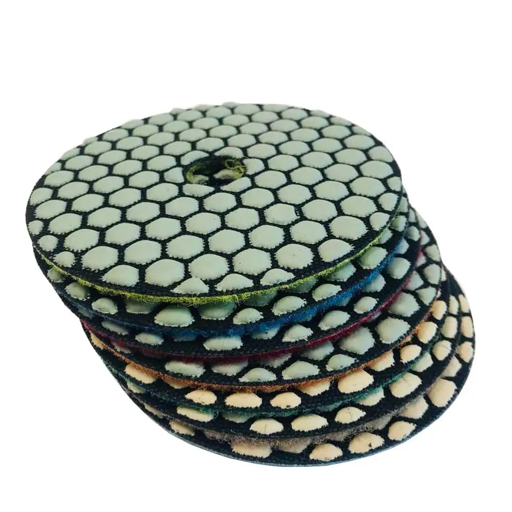 Whole Sale 4 Inch Diamond Dry Flex Polishing Pad for Granite