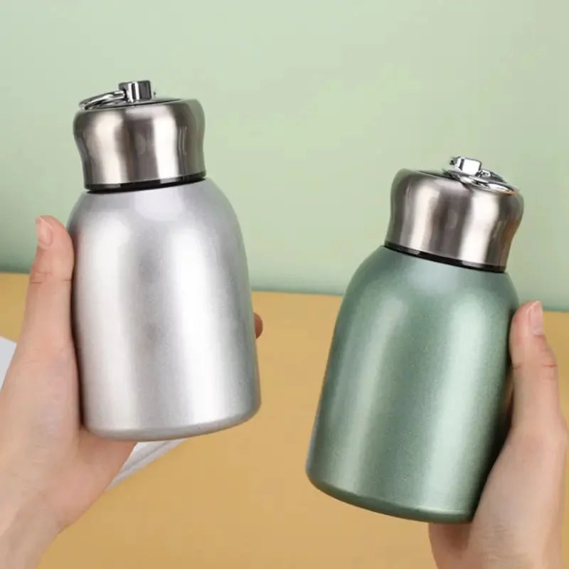Custom Logo Double Wall Stainless Steel Thermo Bottle Small Portable Leakproof Vacuum Insulated Flask for Drinking Mini Flask