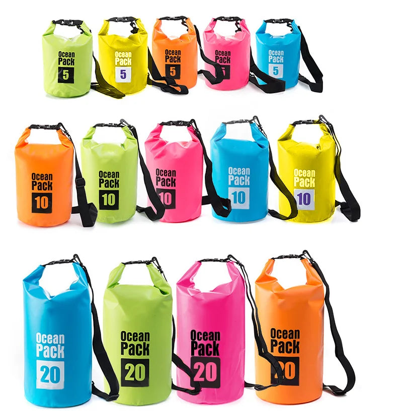 Custom Logo PVC Dry Bag Wholesale Waterproof Outdoor Sports Equipment for Camping & Hiking