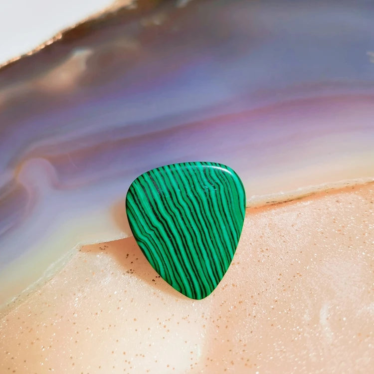 HZ HZ Factory Sale Custom Guitar Accessories Malachite Guitar Picks Colorful
