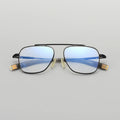 Factory Direct Sales High Quality Aviation DIT Titanium Unisex Myopia Large Frame Optical Eyeglass Frame Punk Style Pilot Shape
