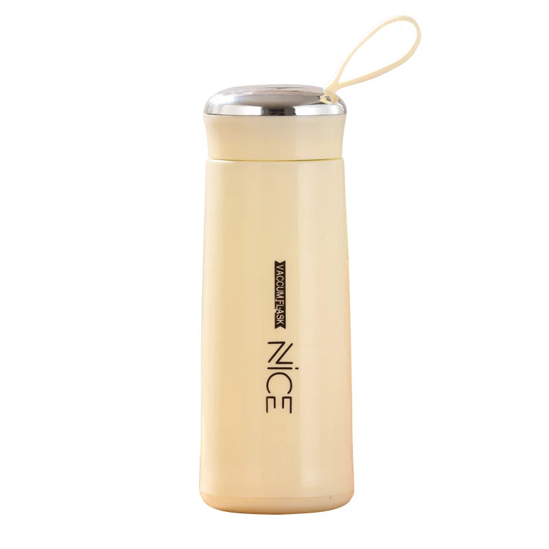400ML Cheap Price Double Wall Glass Water Bottle with Unbreakable NICE Plastic Shell
