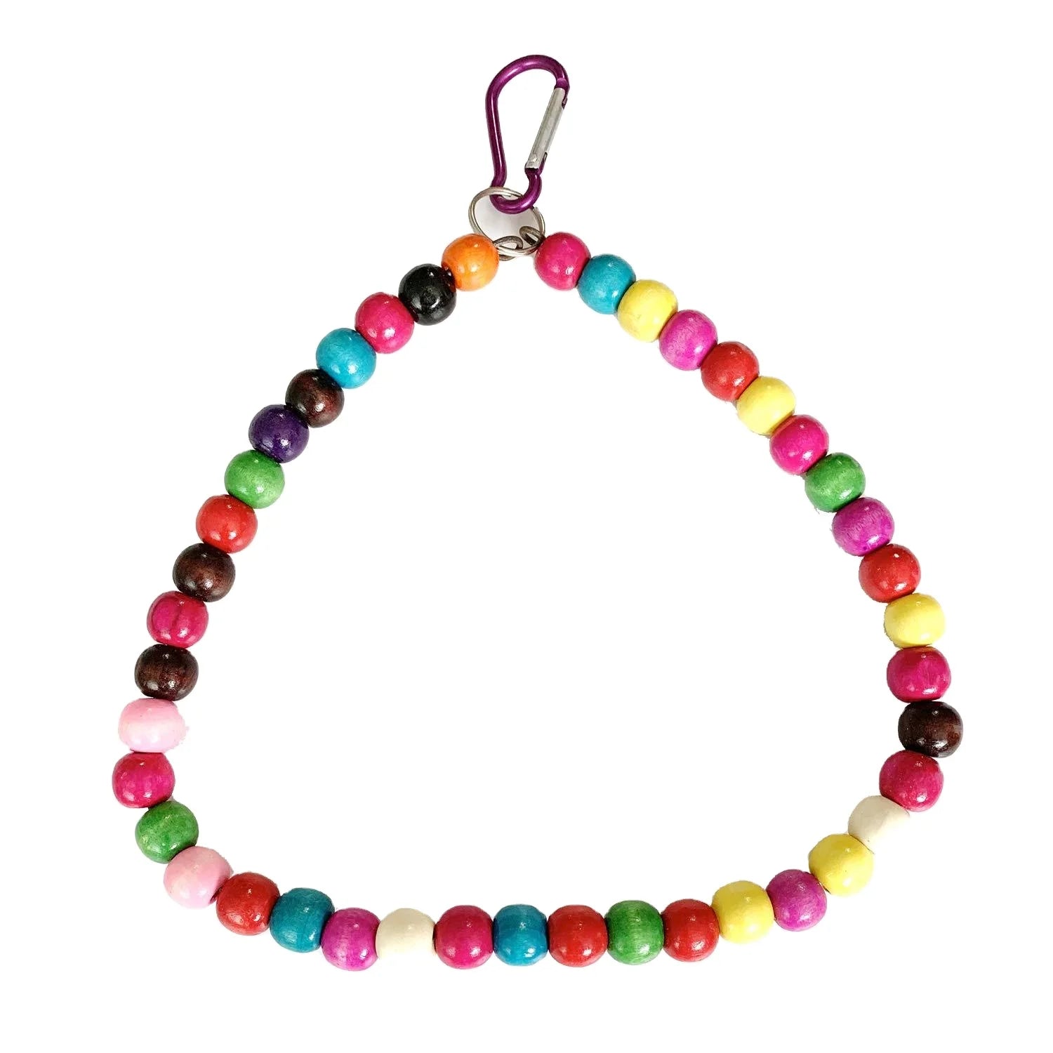 8 Sets Durable Wood Bird Toy Parrot Chew Swing Ring Bell String with Frosted Springboard for Small Animals Molar Gift Packed Bag